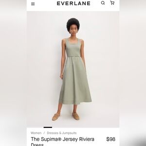 Everlane Riviera Sage Dress Tank A-Line Medium 8/10